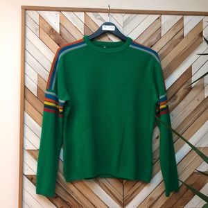 vintage green sweater | l